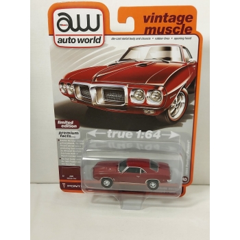 Auto World 1:64 Pontiac Firebird 1969 matador red